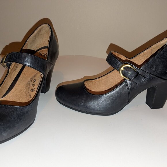 Söfft Premium Leather Mary Jane Pumps in Black – Size 10 - Picture 3 of 9